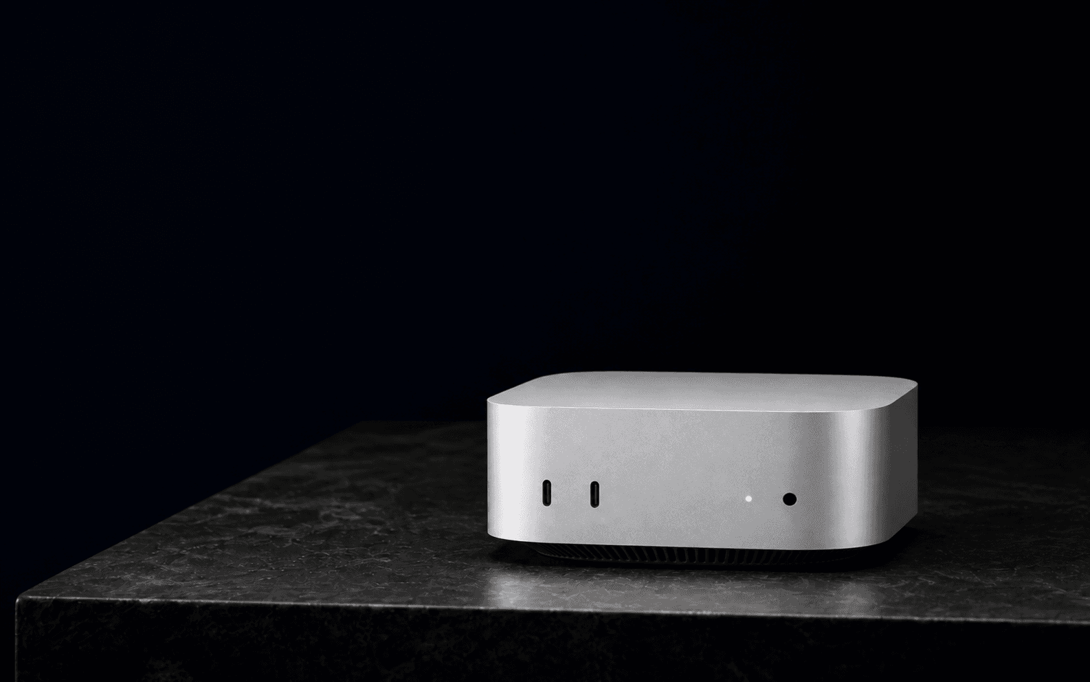 A compact silver Mac mini illustrating the target private Constellation engine